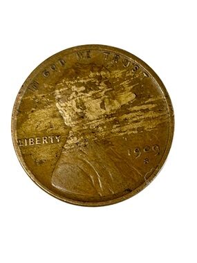 1909-S Lincoln Wheat cent in circulated vintage condition